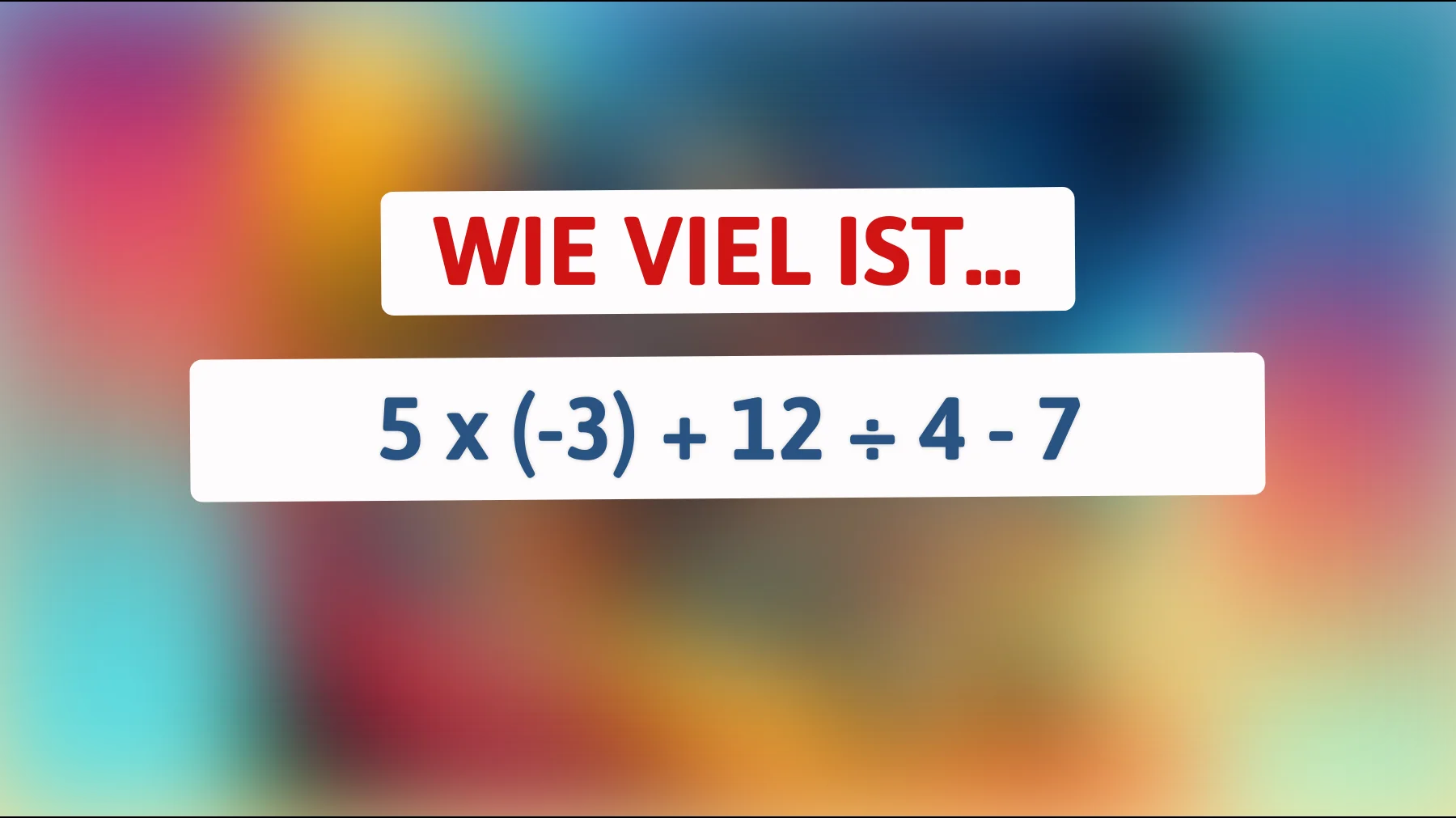 Nur 1% können dieses knackige Mathe-Rätsel lösen – gehörst du dazu? Entdecke die Antwort auf die knifflige Gleichung!"