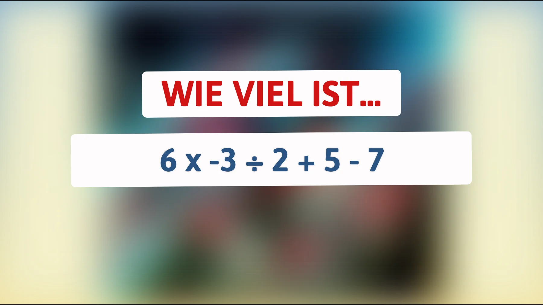 Nur die klügsten Köpfe können dieses knifflige Zahlenrätsel lösen! Schaffst du es?"